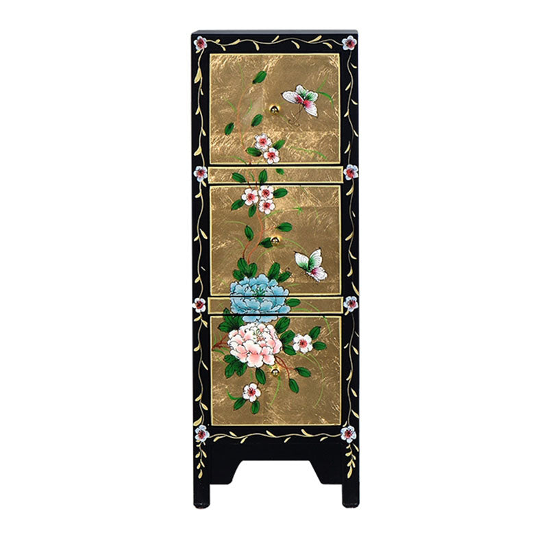 Nautical Bedroom Storage Chest Wooden Vertical Chest with Drawers