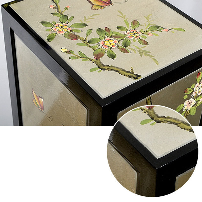 Nautical Bedroom Storage Chest Wooden Vertical Chest with Drawers