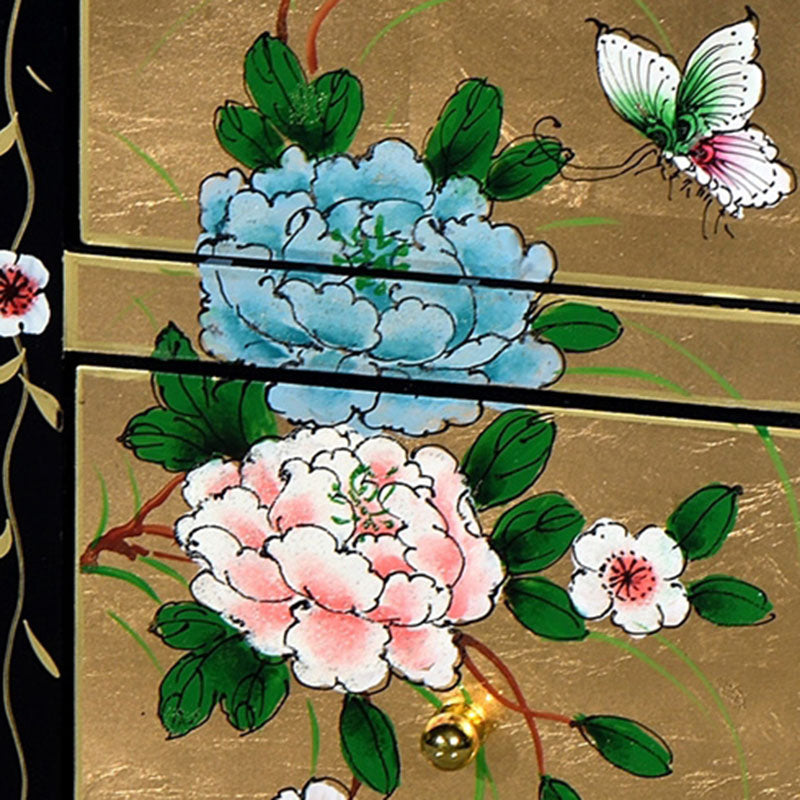 Nautical Bedroom Storage Chest Wooden Vertical Chest with Drawers