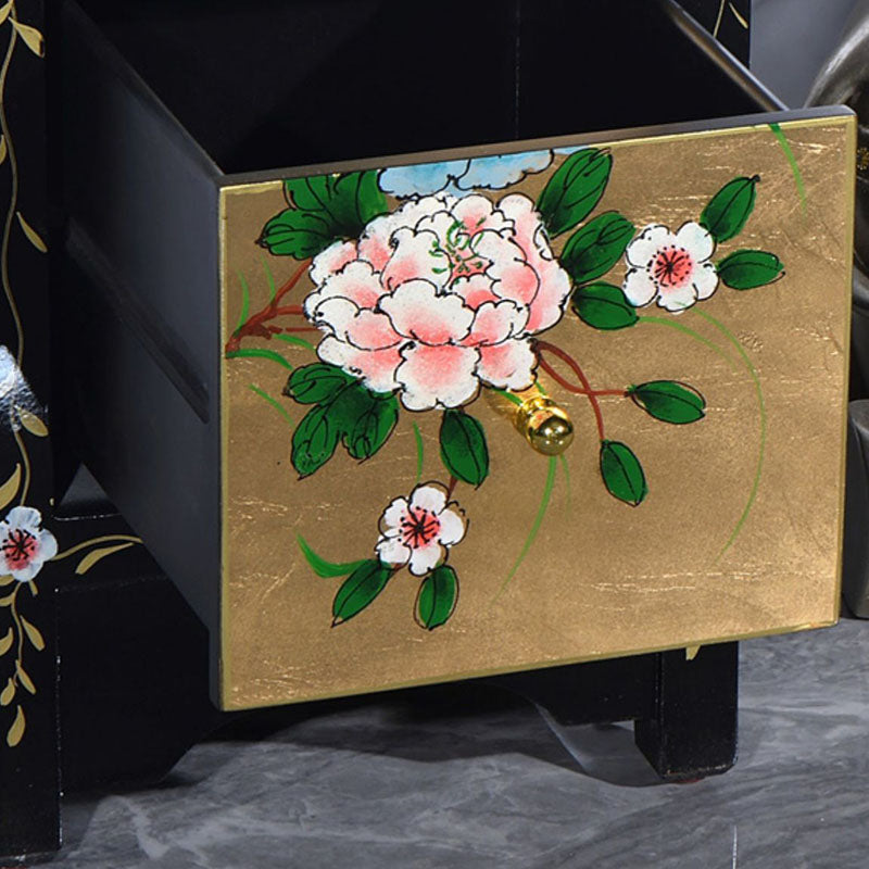 Nautical Bedroom Storage Chest Wooden Vertical Chest with Drawers