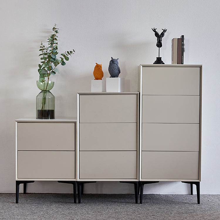 Solid Wood Modern Storage Chest Vertical Dresser without Mirror