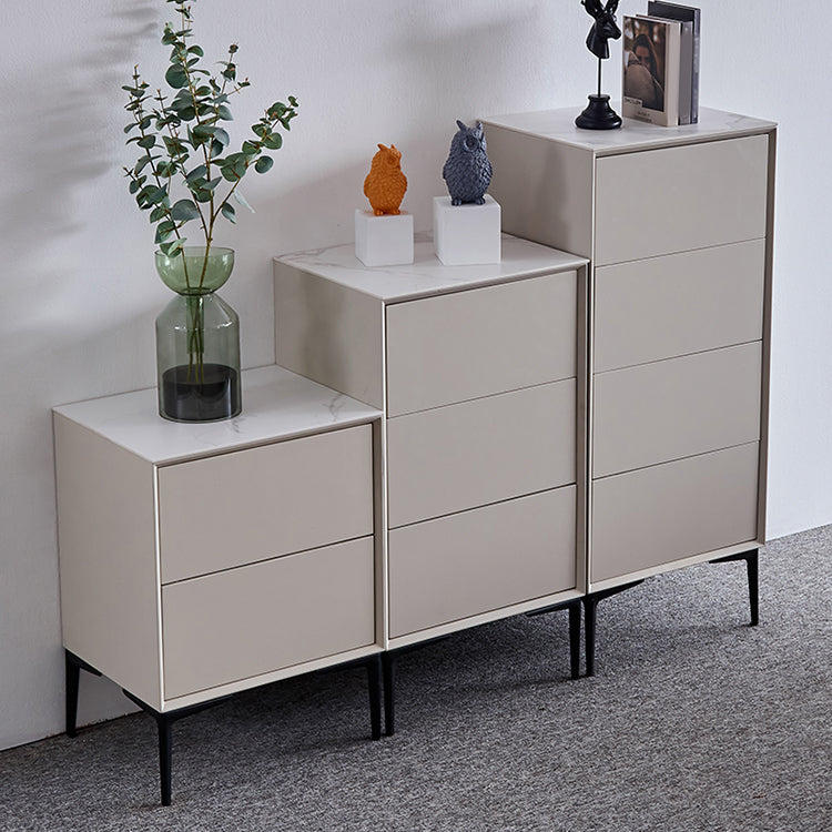 Solid Wood Modern Storage Chest Vertical Dresser without Mirror