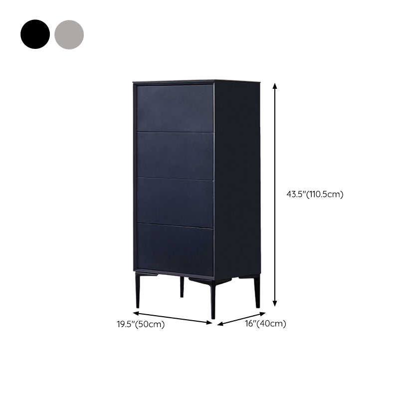 Solid Wood Modern Storage Chest Vertical Dresser without Mirror