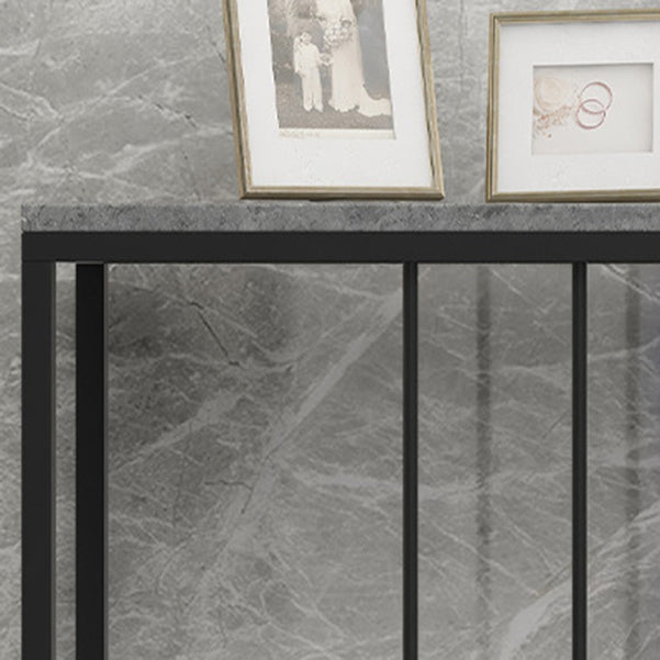 Modern Rectangle Console Table 31.5-inch Tall Iron Accent Table