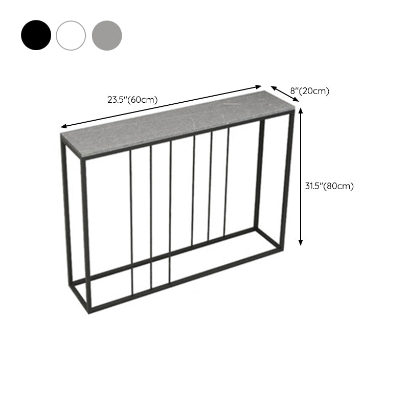 Modern Rectangle Console Table 31.5-inch Tall Iron Accent Table
