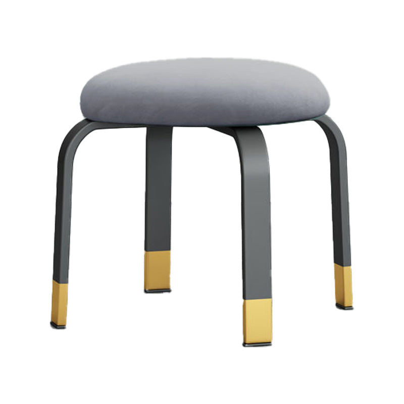 Black Modern Standard Pure Color Water Resistant Round Indoor Standard