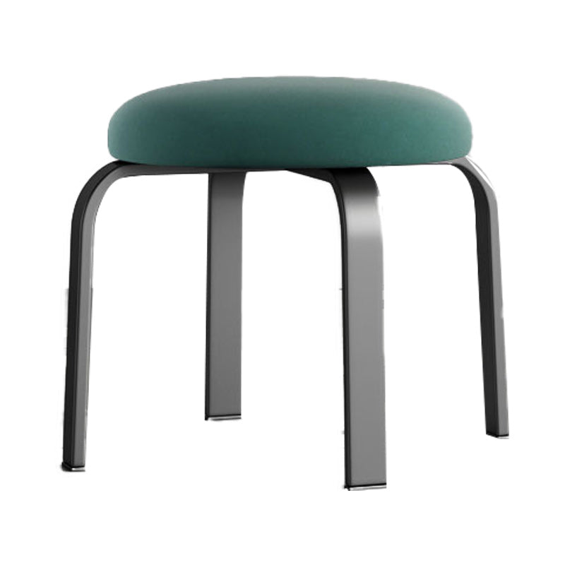 Black Modern Standard Pure Color Water Resistant Round Indoor Standard