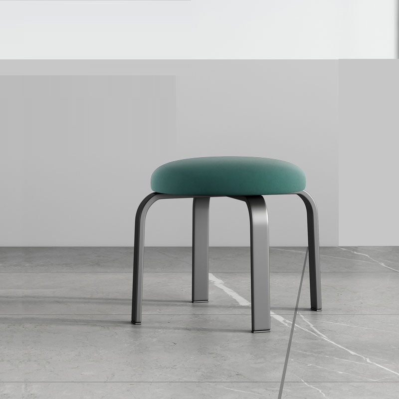 Black Modern Standard Pure Color Water Resistant Round Indoor Standard