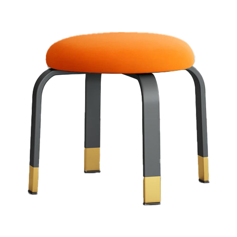 Black Modern Standard Pure Color Water Resistant Round Indoor Standard