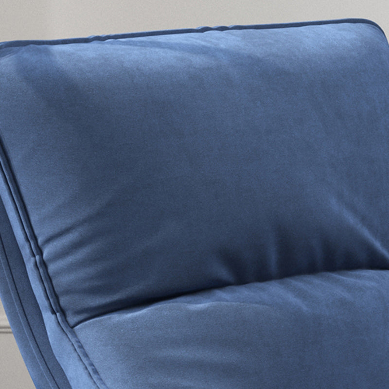 Contemporary Upholstered Rocker Chair Metal Frame Spindle Rocker Chair for Living Room