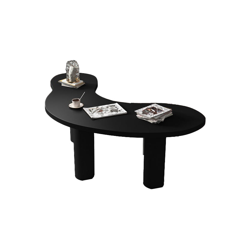 Black Writing Desk Industrial Pine and Artificial Wood Office Desk
