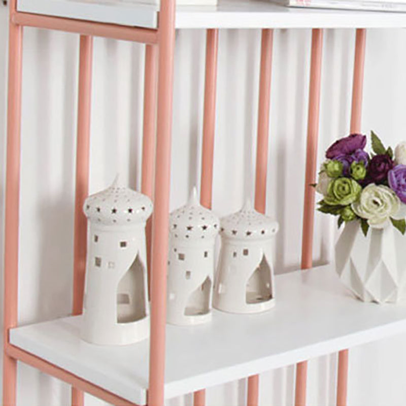 4 Shelves Standard Bookshelf Metal Modern Bookcase ,11.8" W X 70.9" H