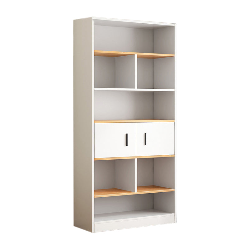 Multi Shelves Engineered Wood Bookshelf Standard Modern Bookcase ,9.5" W X 71.3" H