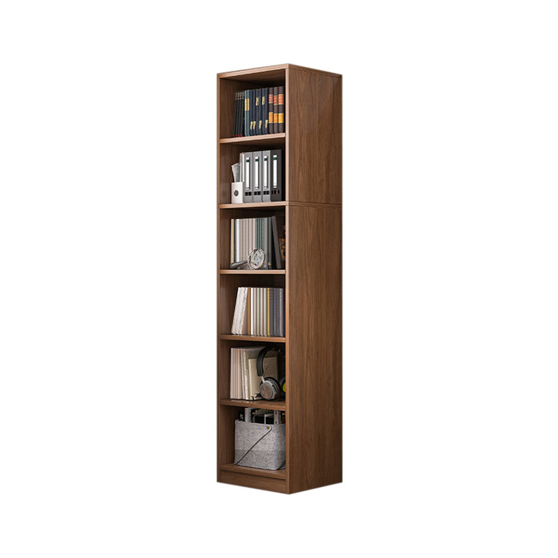Engineered Wood Shelf Bookcase Standard Modern Bookshelf with Closed Back