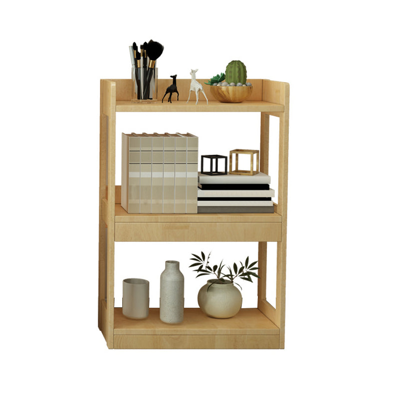 Etagere Contemporary Bookcase Wooden Bookshelf with Rectangular Shelves