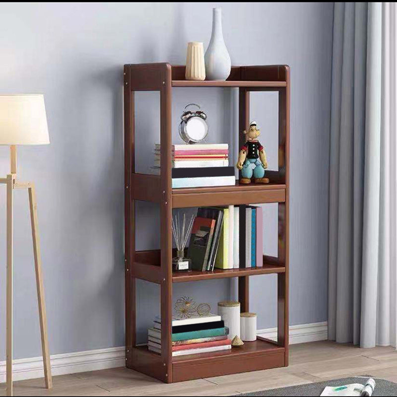 Etagere Contemporary Bookcase Wooden Bookshelf with Rectangular Shelves