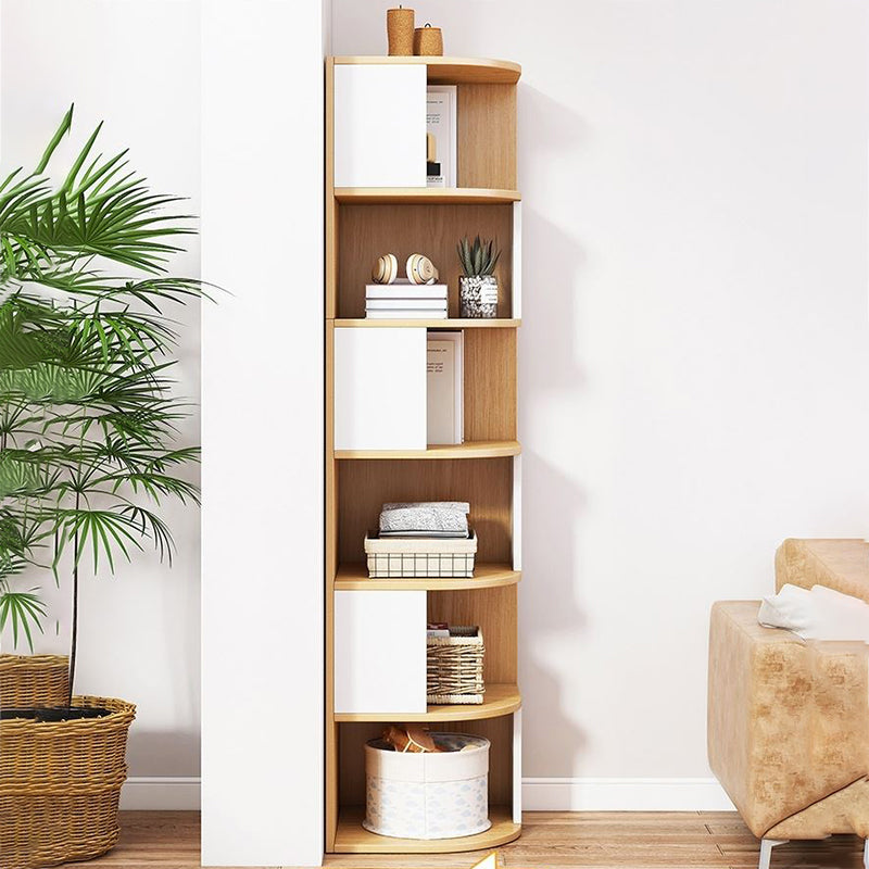 Urban Bookcase Engineered Wood Closed Back Shelf Bookcase for Living Room