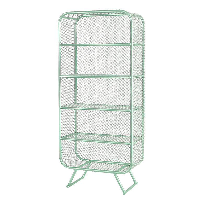 Etagere Closed Back Shelf Bookcase Vertical Metal Book Shelf for Home