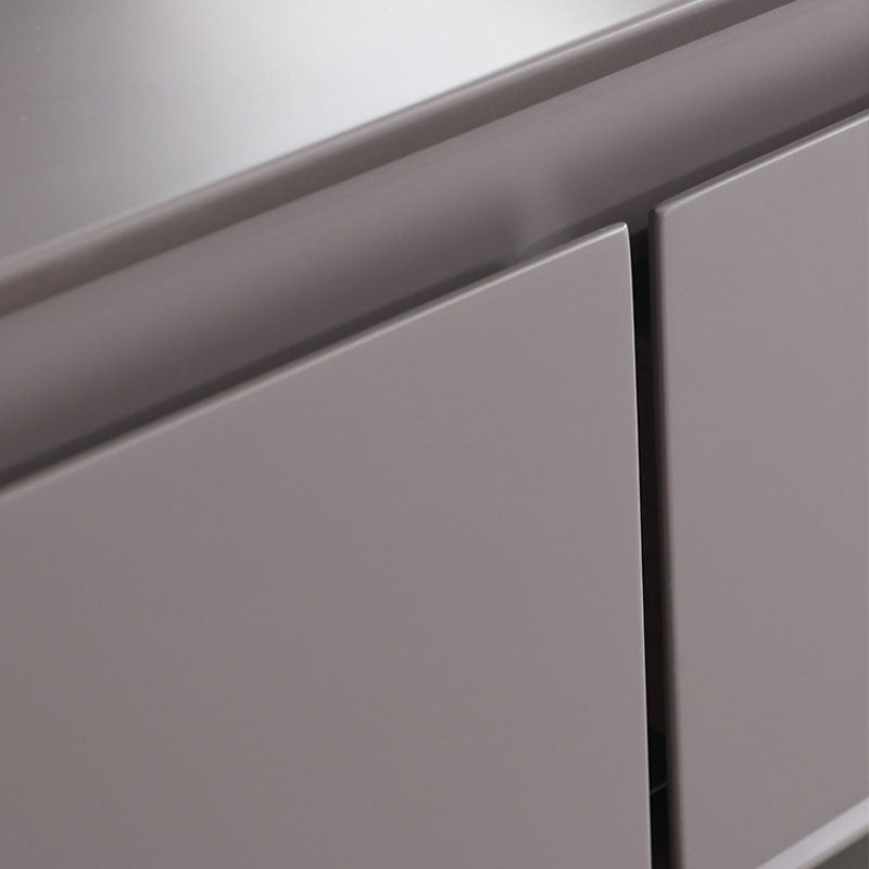 Grey Wooden Vanity Set with Mirror and Drawers Make-up Vanity