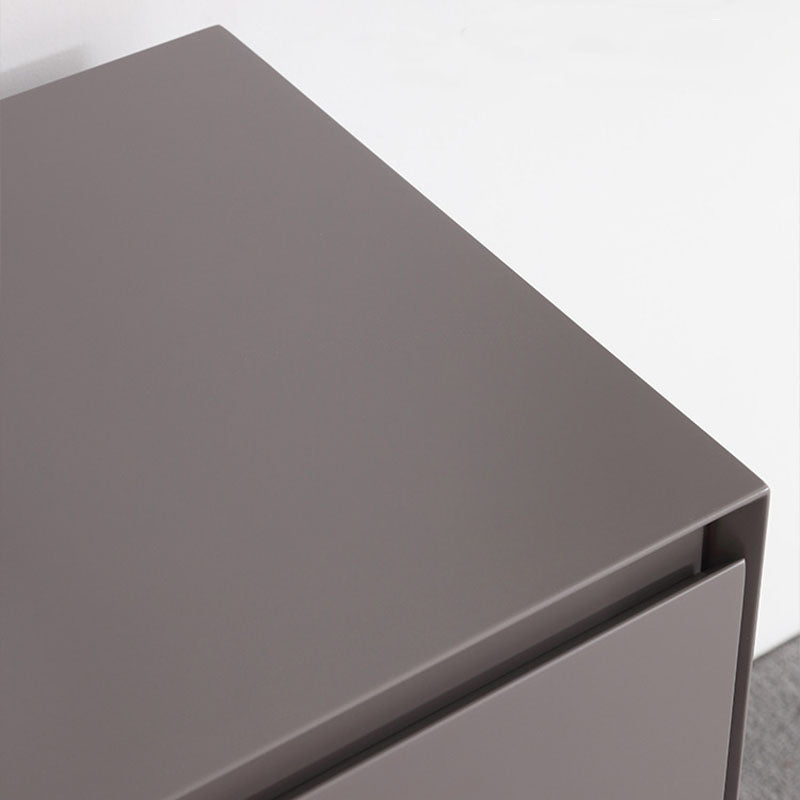 Grey Wooden Vanity Set with Mirror and Drawers Make-up Vanity