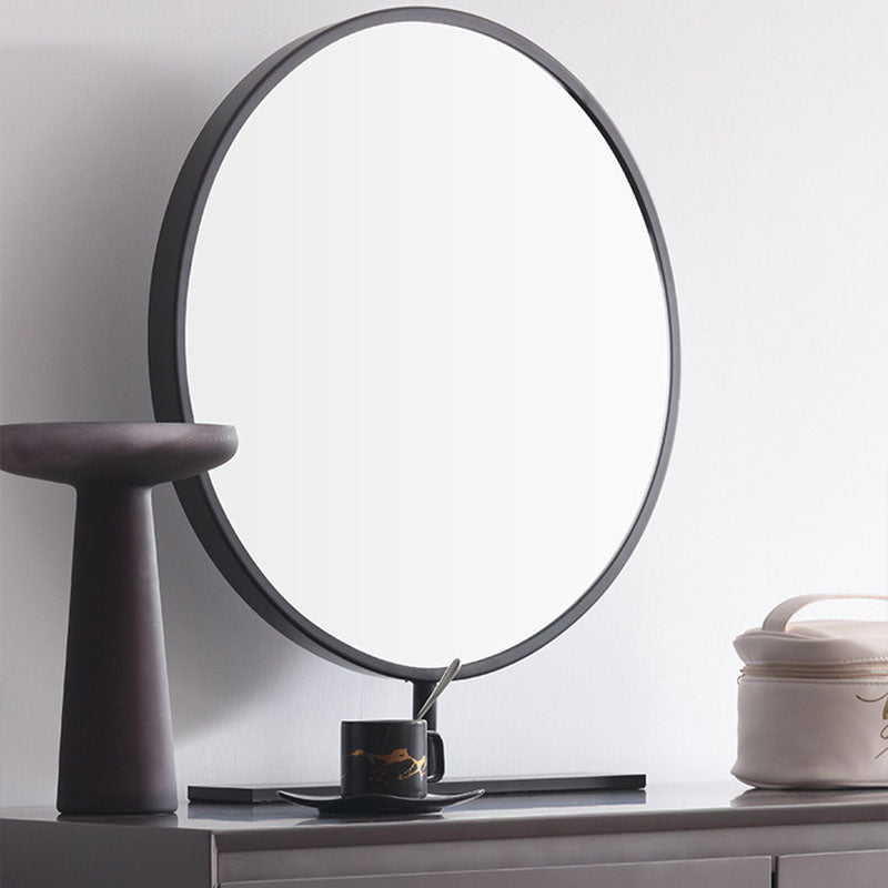 Grey Wooden Vanity Set with Mirror and Drawers Make-up Vanity