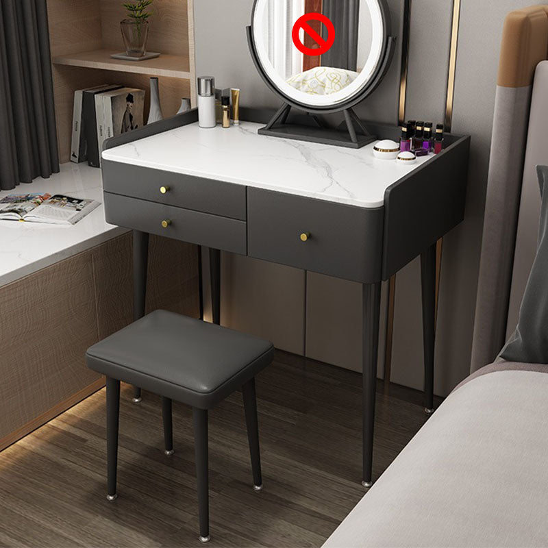 Make-up Vanity With 3 Drawer with Makeup Table and Stool Contemporary