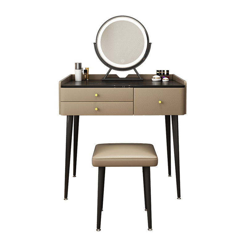 Make-up Vanity With 3 Drawer with Makeup Table and Stool Contemporary