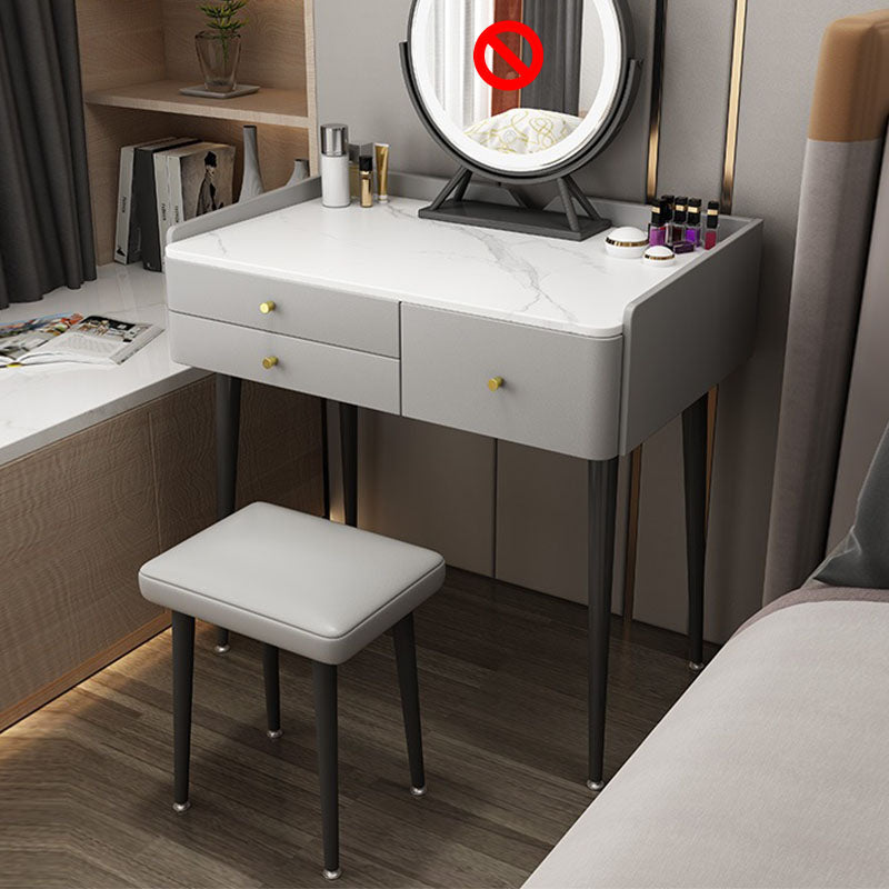 Make-up Vanity With 3 Drawer with Makeup Table and Stool Contemporary