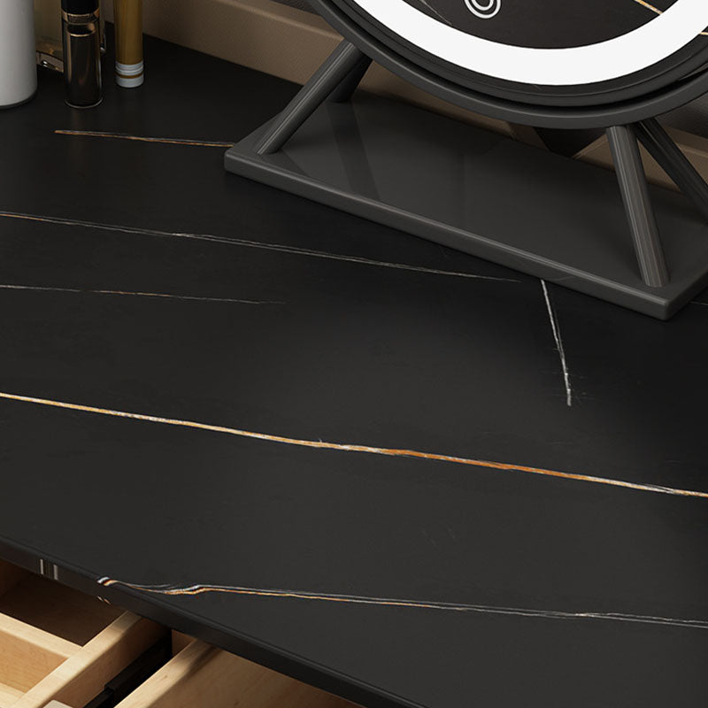 Make-up Vanity With 3 Drawer with Makeup Table and Stool Contemporary