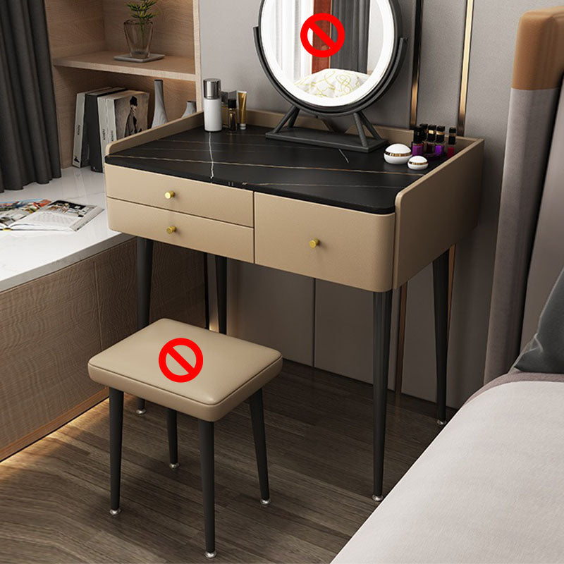 Make-up Vanity With 3 Drawer with Makeup Table and Stool Contemporary