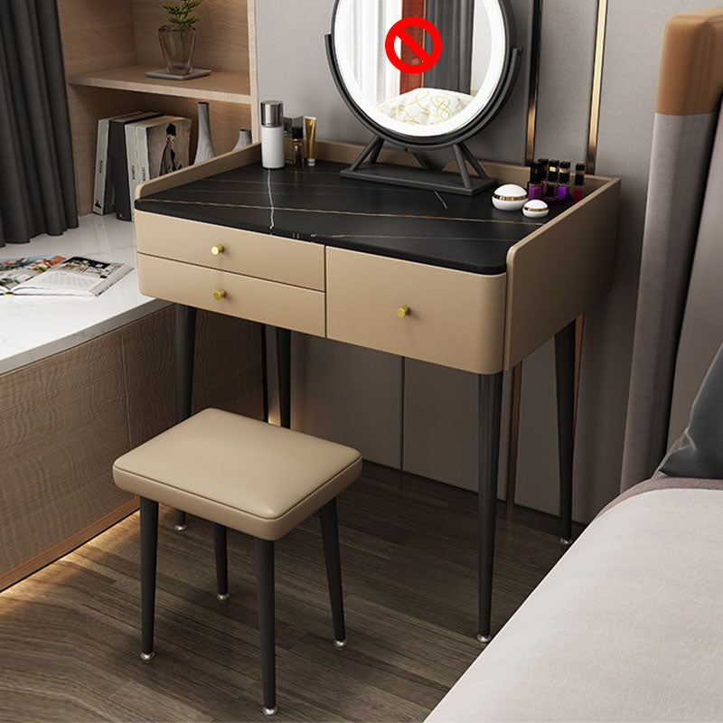 Make-up Vanity With 3 Drawer with Makeup Table and Stool Contemporary