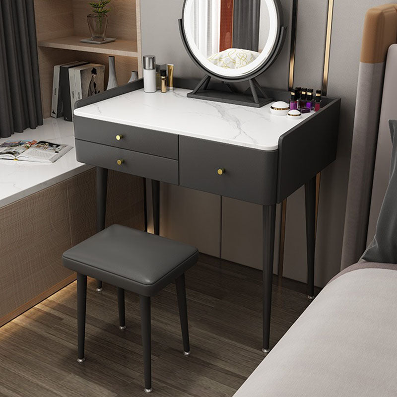 Make-up Vanity With 3 Drawer with Makeup Table and Stool Contemporary