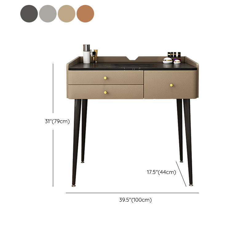Make-up Vanity With 3 Drawer with Makeup Table and Stool Contemporary