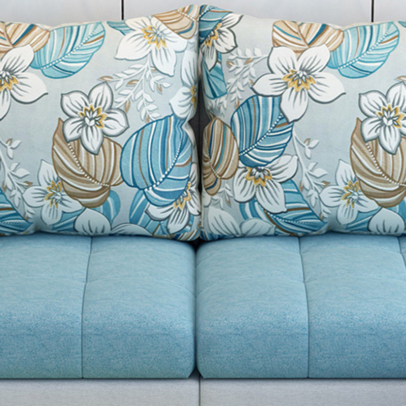 Nordic with Storage Fabric Living Room Pillows Slipcovered Seating