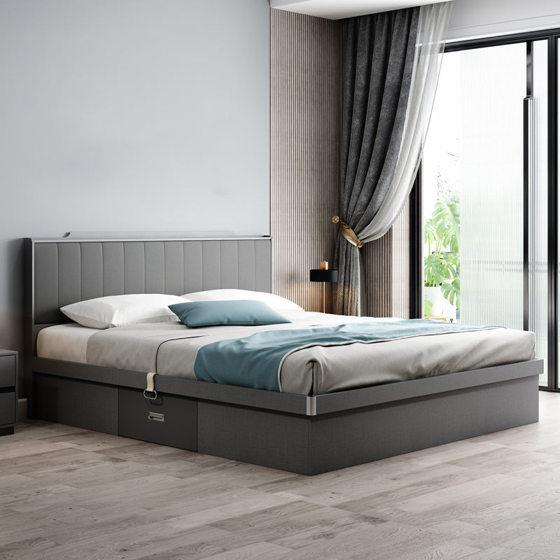 Modern & Contemporary Standard Bed Storage Bed Frame with Headboard