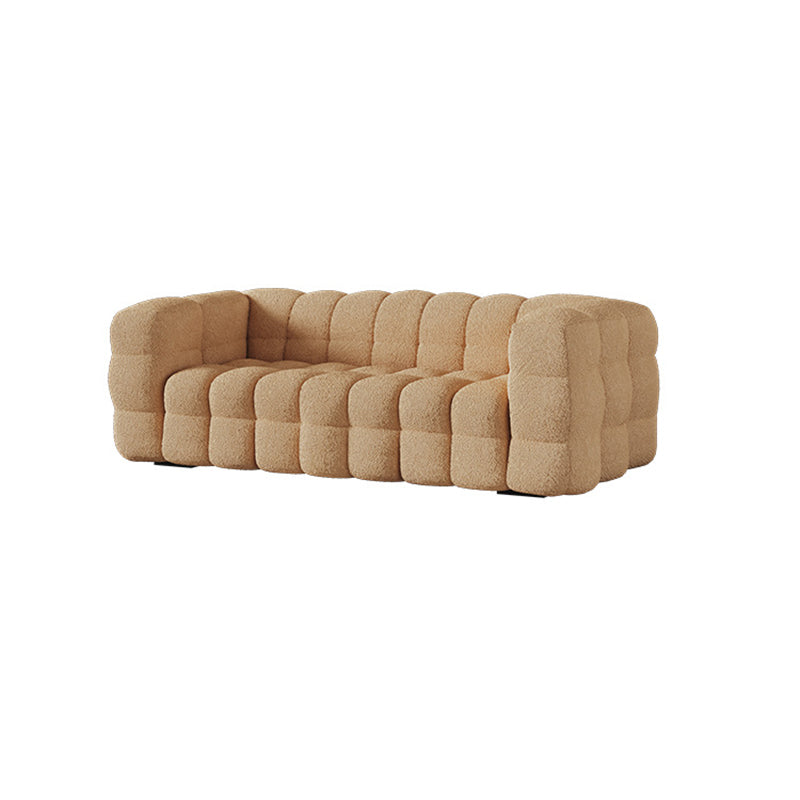 Contemporary Tuxedo Arm Sofa Standard Sofa Fabric Tight Back Settee