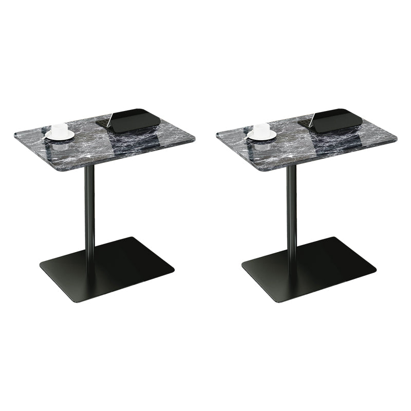 Modern Wood End Slide Table Rectangular Minimalist Sofa Corner Table