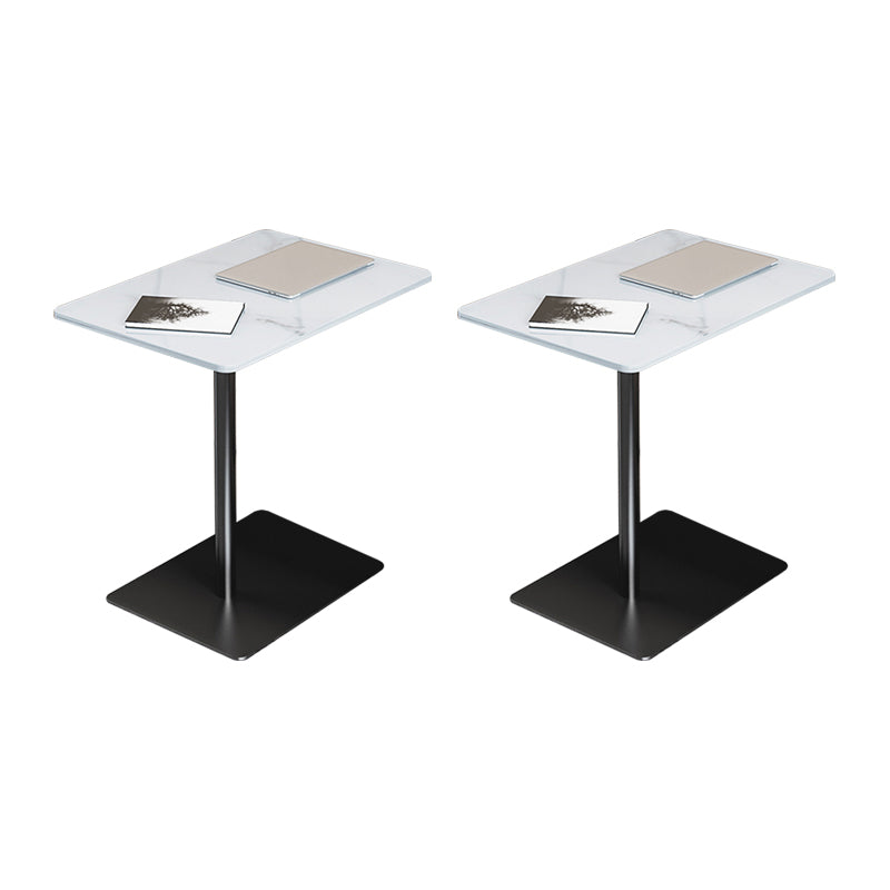 Modern Wood End Slide Table Rectangular Minimalist Sofa Corner Table