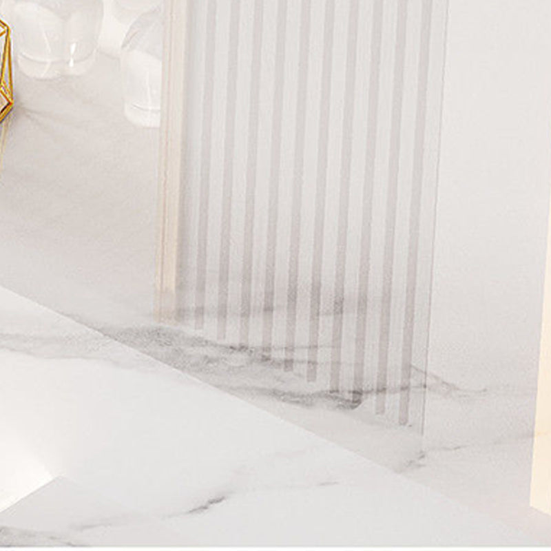 Extendable Stone Dining Table Steel Base Contemporary Dinner Table for Home