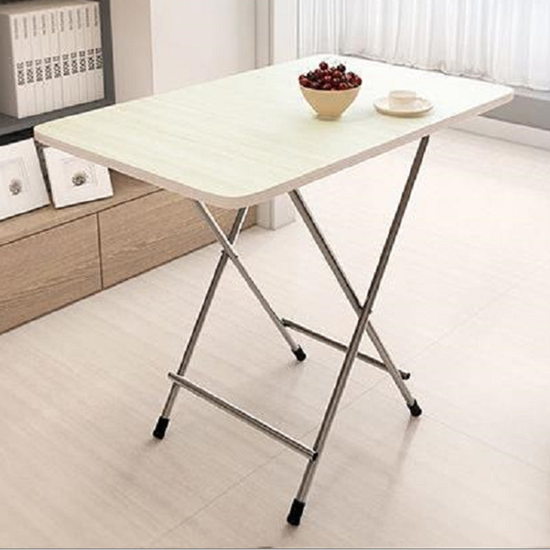 Wooden and Metal Table Mid-Century Modern Style Minimalist Home Dining Table