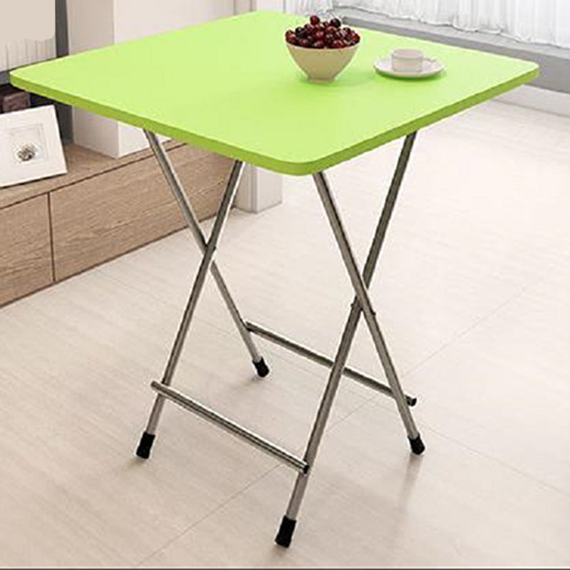 Wooden and Metal Table Mid-Century Modern Style Minimalist Home Dining Table