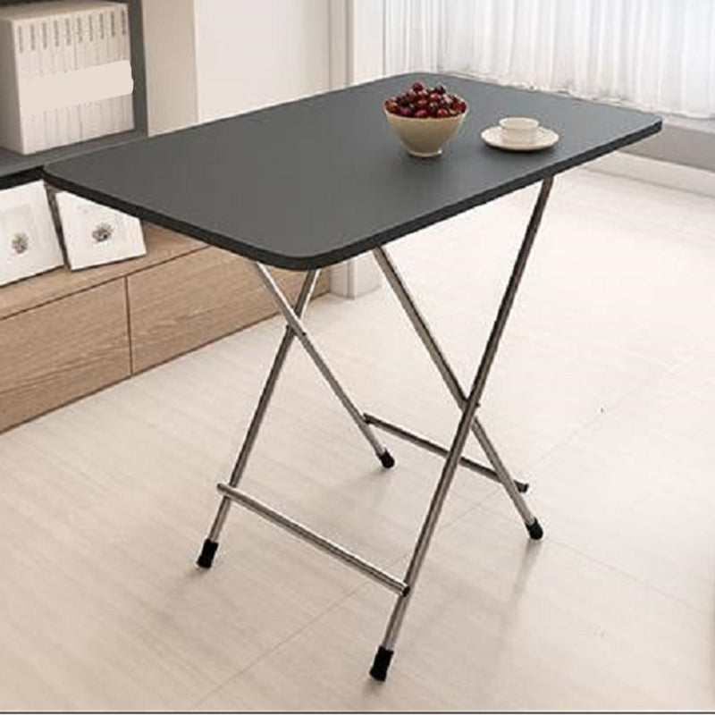 Wooden and Metal Table Mid-Century Modern Style Minimalist Home Dining Table