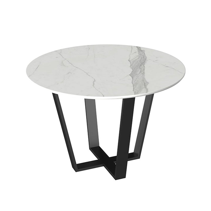 Steel and Slate Table Glam Style Simple Home Round Dining Table