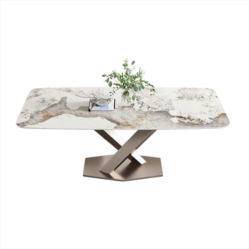 Luxury Sintered Stone Kitchen Table Rectangle Home Kitchen Desk