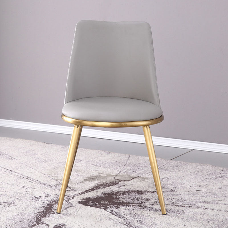 Industrial Parsons Chair Solid Back Kitchen Dining Side Chair