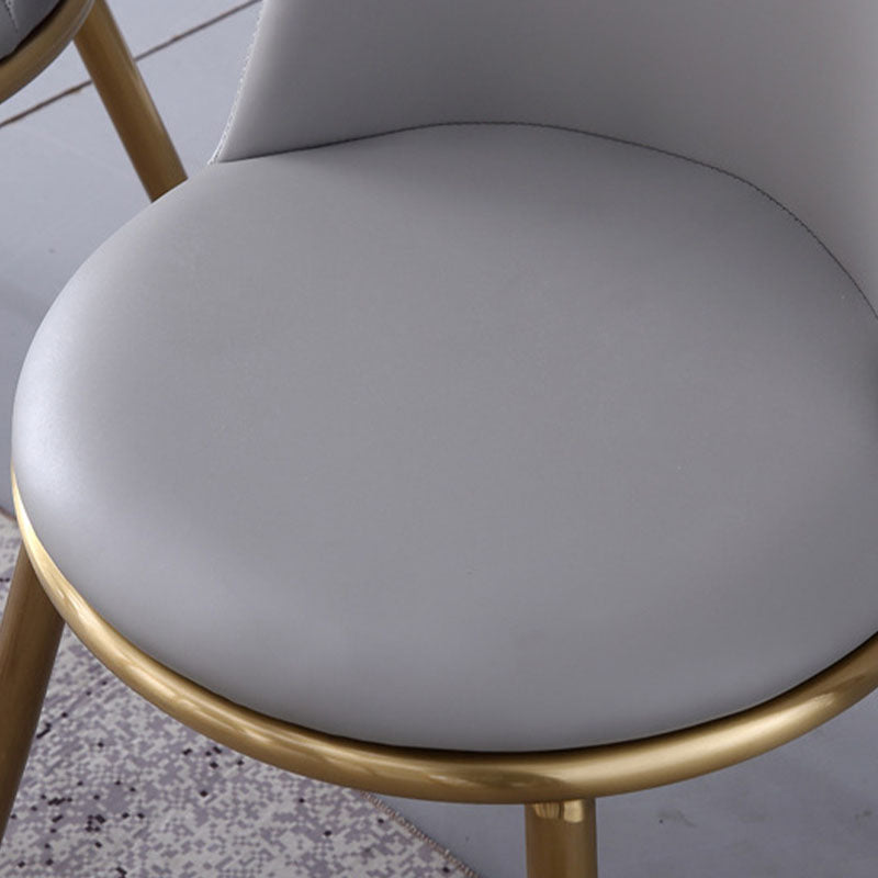 Industrial Parsons Chair Solid Back Kitchen Dining Side Chair