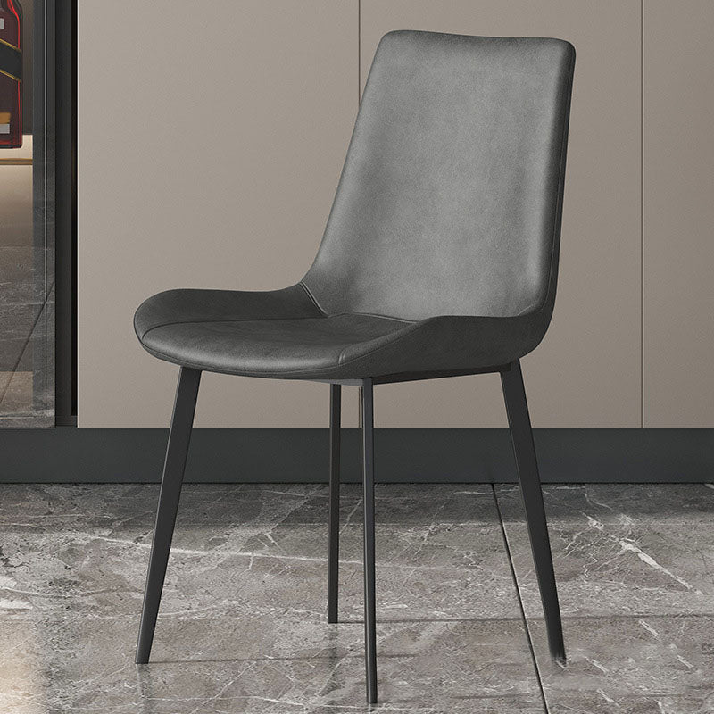 Solid Back Side Chair Industrial Dining Room Chair for Dining Room