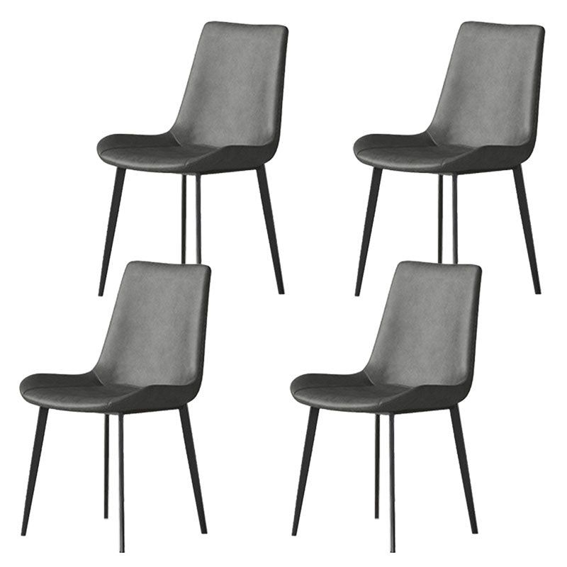 Solid Back Side Chair Industrial Dining Room Chair for Dining Room