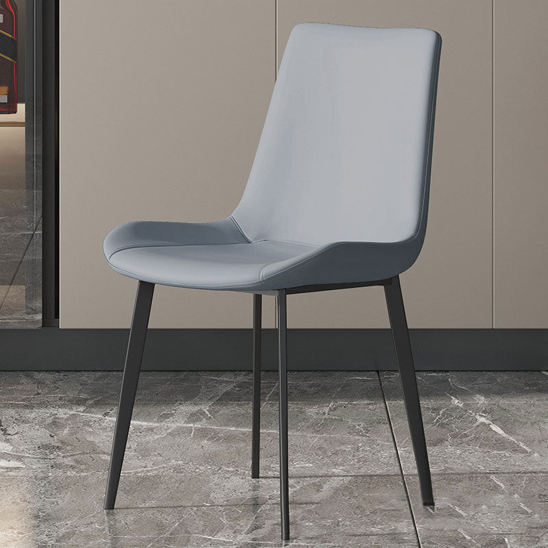 Solid Back Side Chair Industrial Dining Room Chair for Dining Room