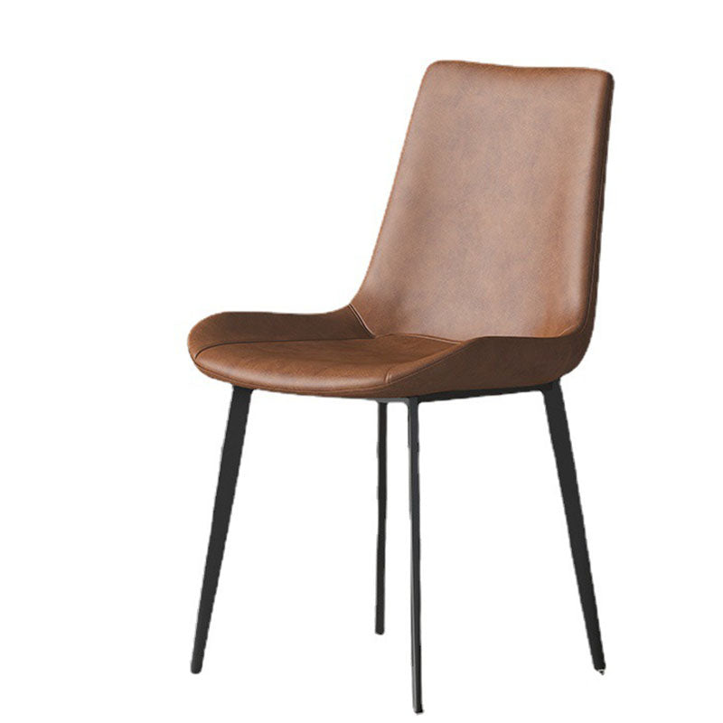 Solid Back Side Chair Industrial Dining Room Chair for Dining Room